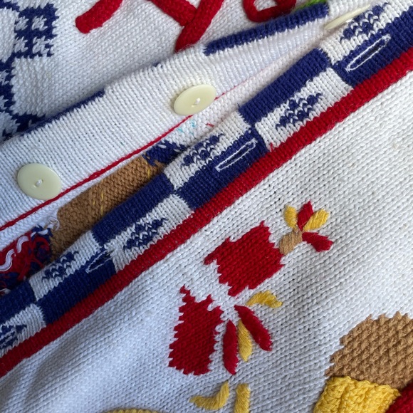 Vintage Berek 2 Picnic Cardigan - Picture 12 of 13